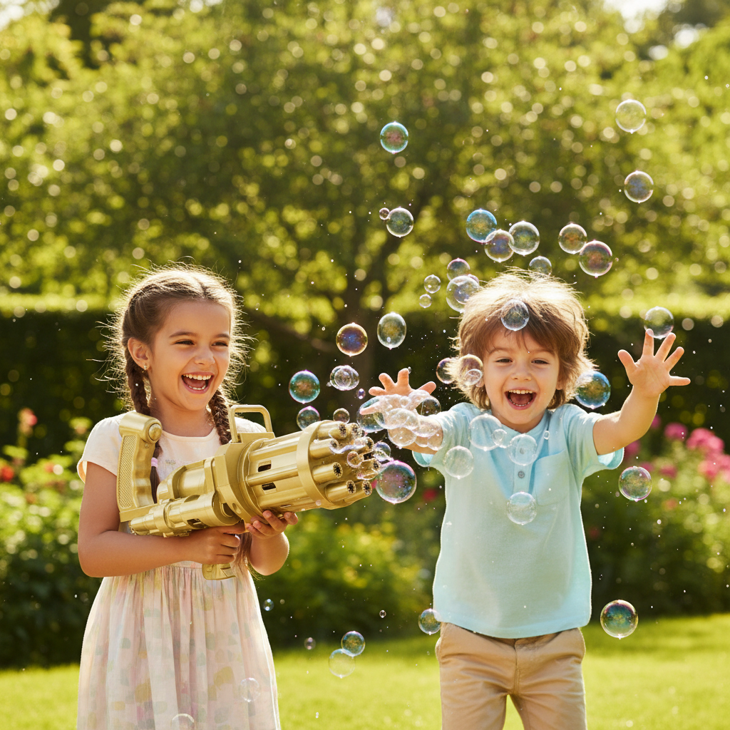 Bubble Gun - Two Kids