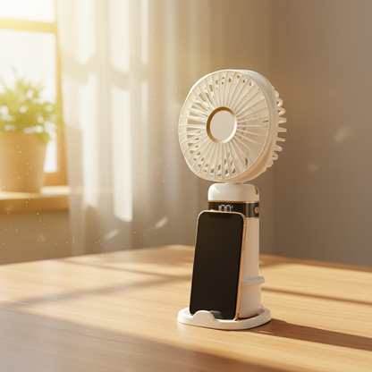 Fan - White Phone Holder