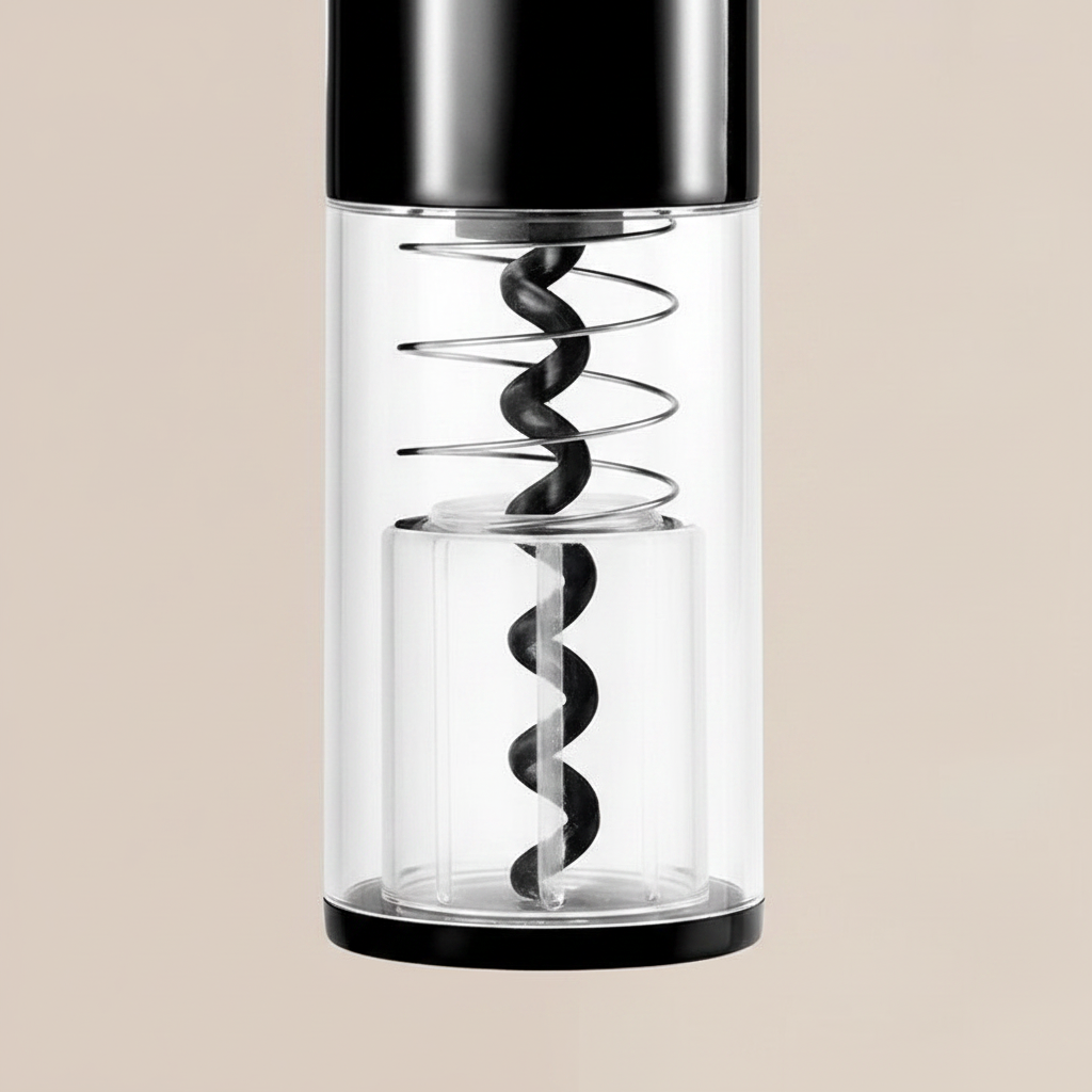 Automatic Electric Corkscrew - close-up detail of spiral mechanism