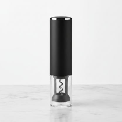 Automatic Electric Corkscrew - studio shot on white marble