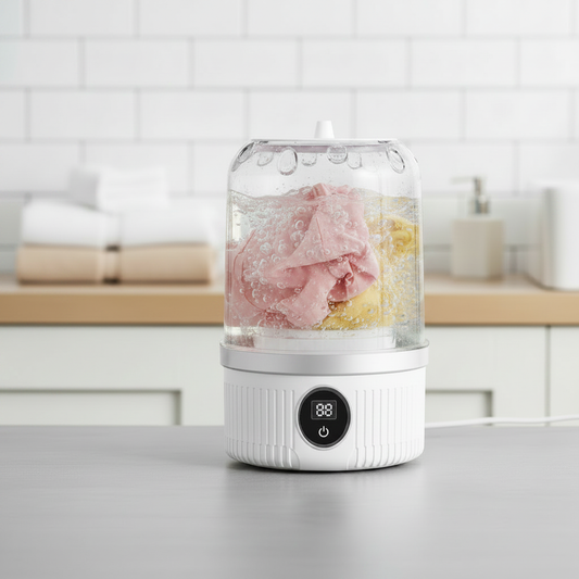 Mini Washing Machine - Pink & Yellow Underwear