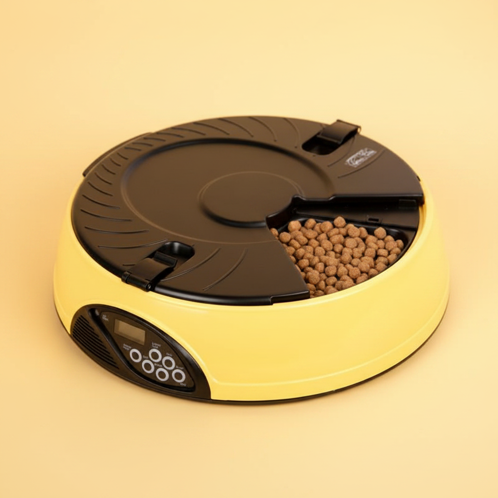 Pet Feeder - Yellow BG