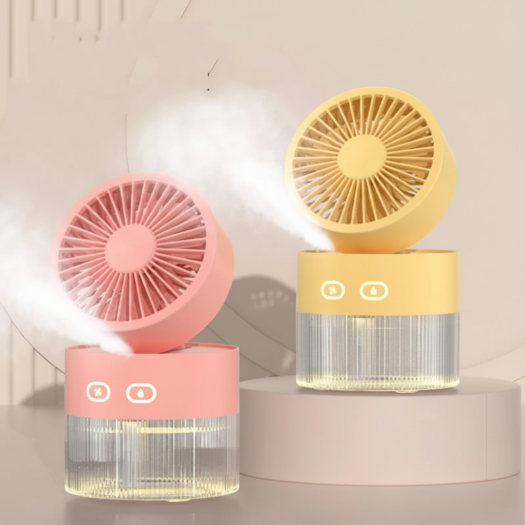Spray Fan - Pink & Yellow Duo